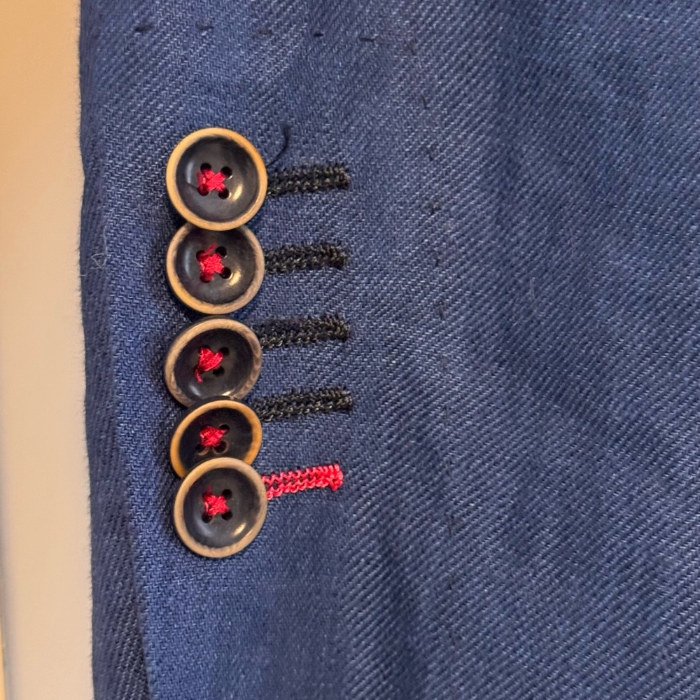 Men's Blue Blazer - Picture 2 of 8